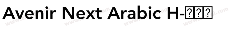 Avenir Next Arabic H字体转换